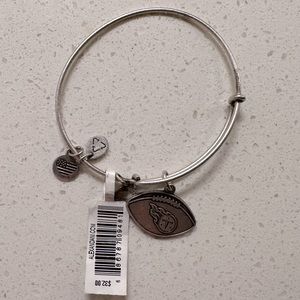 Alex and Ani NFL titans football charm bracelet silver